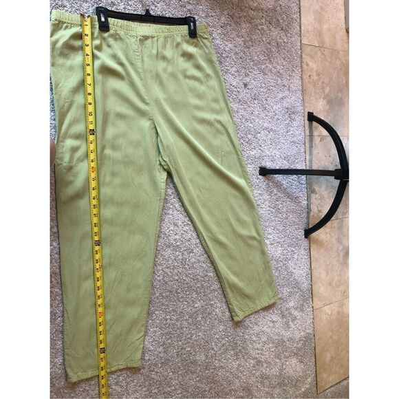 Froxx Women’s Green Striped Pattern 2 Piece Suit Blazer and Pants Size L - Picture 9 of 12